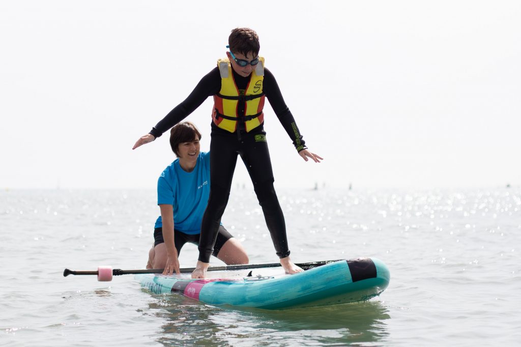 Surf Inclusivo con Voluntarios Caixa y Ocean Republik